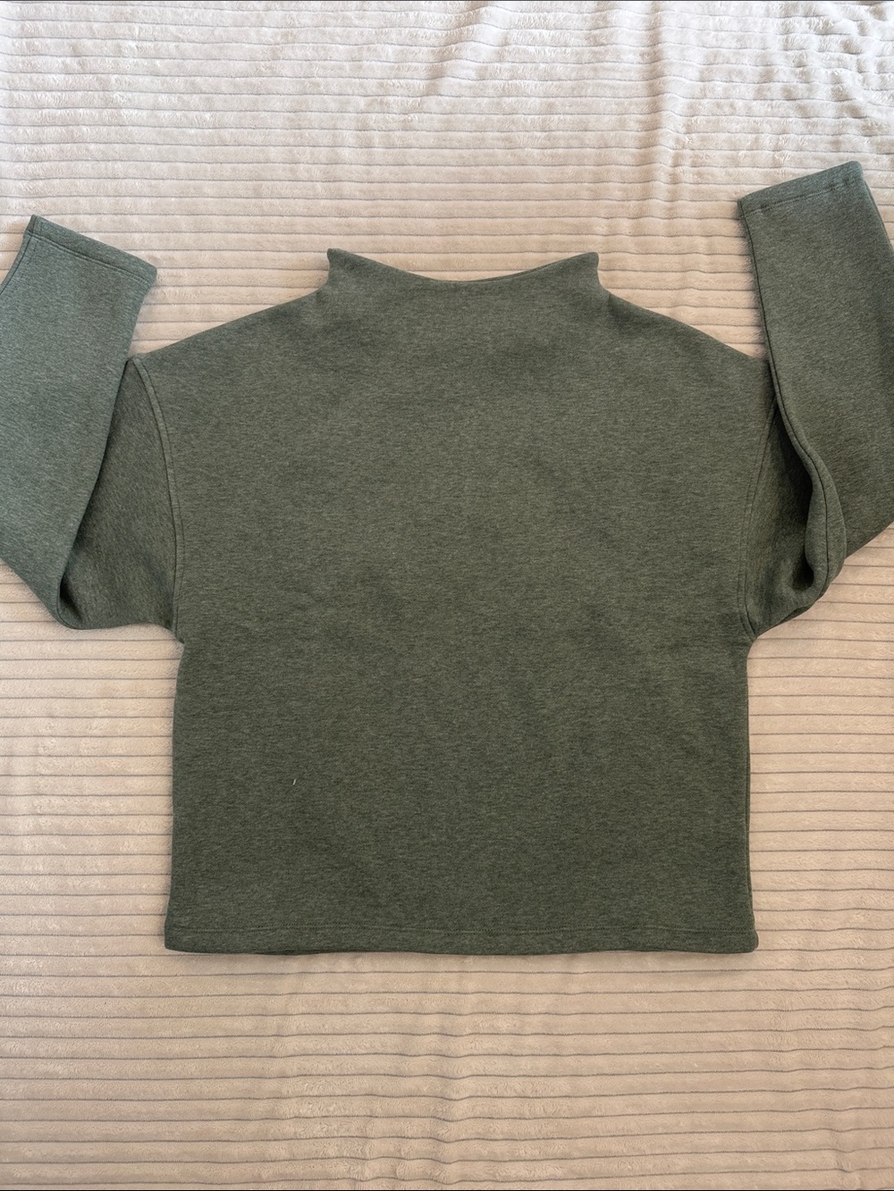 J. Crew Heather Olive Crewneck Sweatshirt